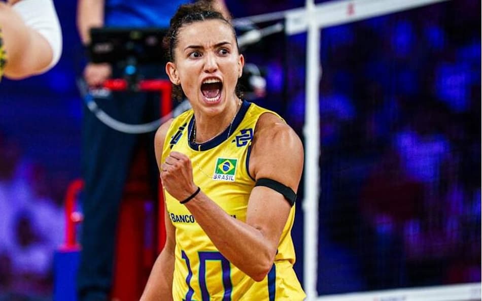 Gabi Guimarães ficará fora da primeira semana da vnl (Foto: Divulgação/Volleyball World)