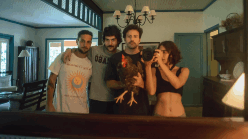 Foto em Grupo, formado por Zani, João Ferreira, Pedro Calais e Ana Caetano (Foto: Reprodução/Instagram) 